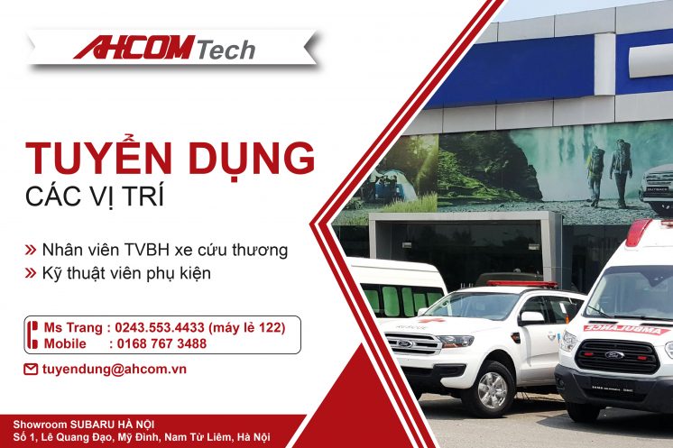 AHCOM TECH - Xe cứu thương tuyển dụng t6.2018